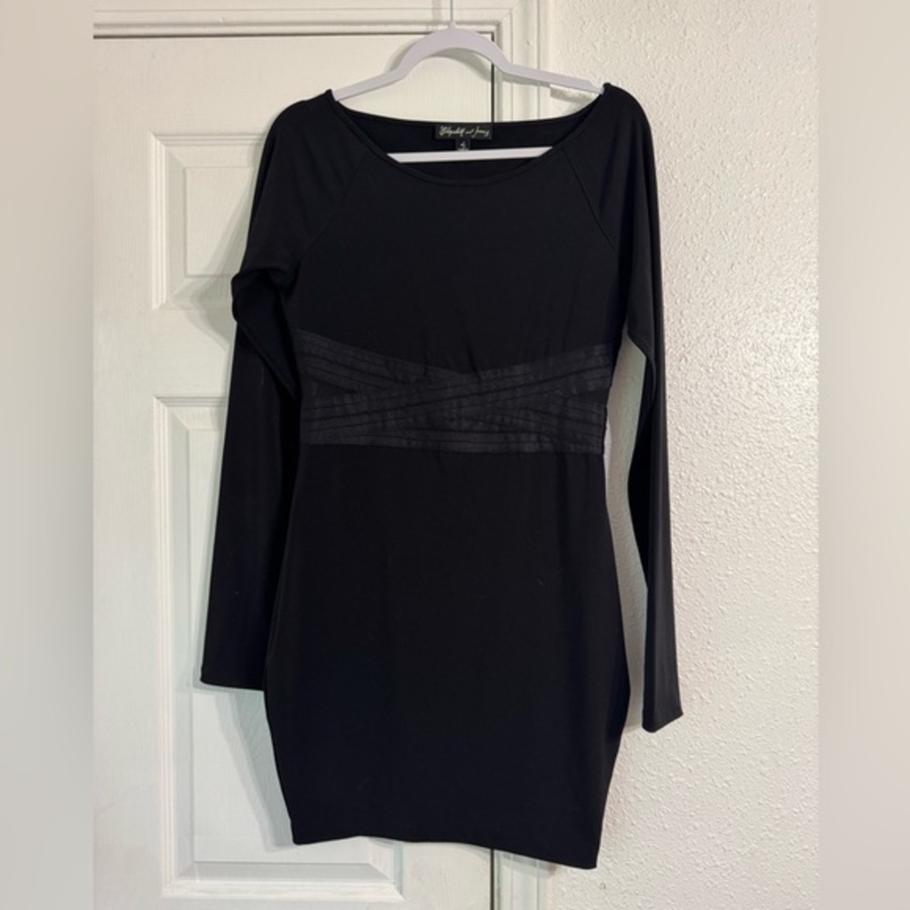 Elizabeth and James size large Elegant Black Dress